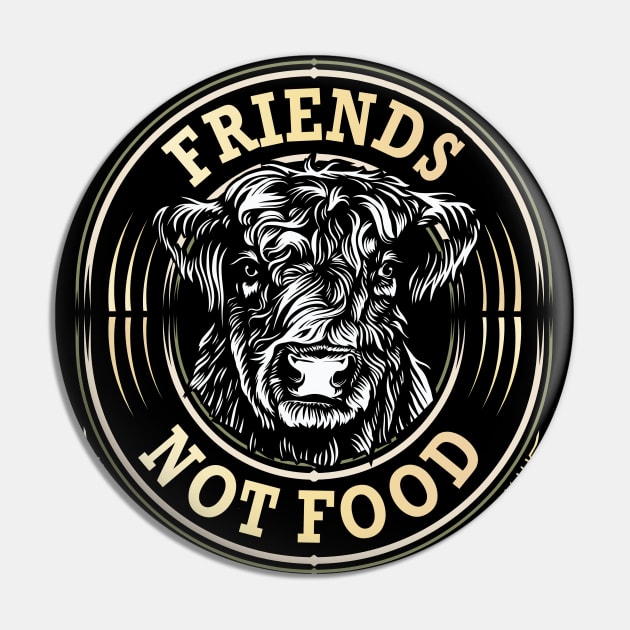 Go vegan - safe animals - We are friends not food Pin by BigWildKiwi
