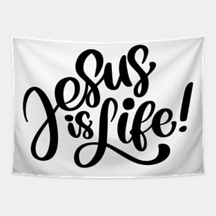 Jesus is Life Tapestry