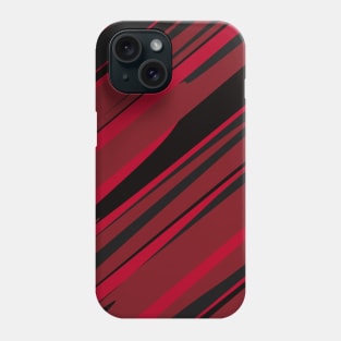 BLACK AND RED STREAKS ABSTRACT Phone Case