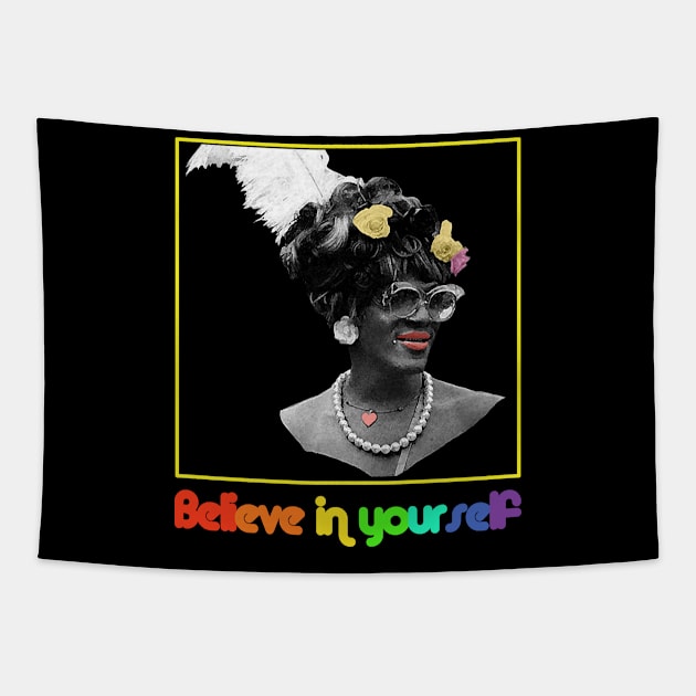 Marsha P. Johnson Tapestry by Snapdragon