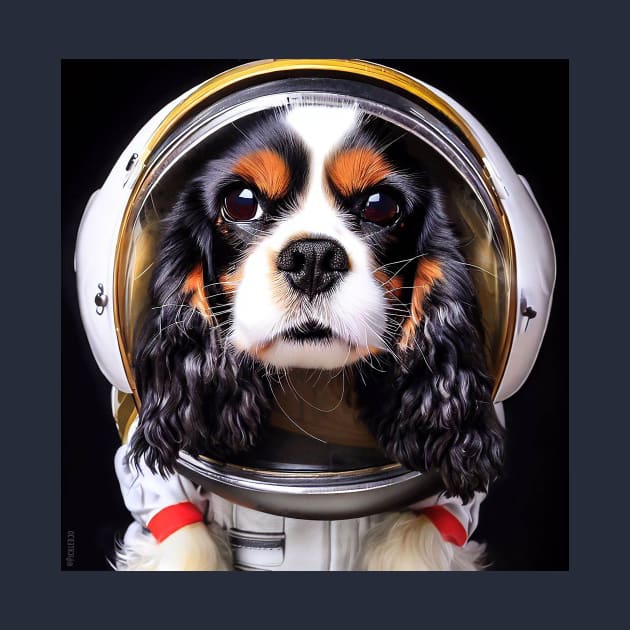 King Charles Cavalier in Space by Pickledjo