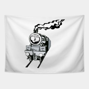 Vintage Railway Locomotive Retro Tapestry