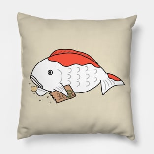 Chubby Fat Japanese Nishiki Koi Carp Fish Anime Cute Pillow