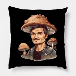 Joel with mushrooms. Pillow