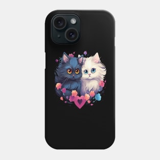 Persian Cat Couple Valentine Phone Case