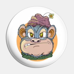 Monkey face Pin