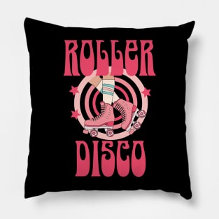 Roller Disco Derby Retro 1970s Pillow