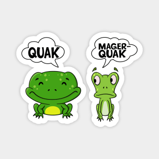 Quak Und Magerquak Lustige Frösche Wortwitz Frosch Magnet