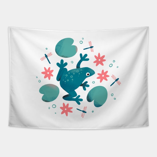 Frog Pond Tapestry by SashaKolesnik