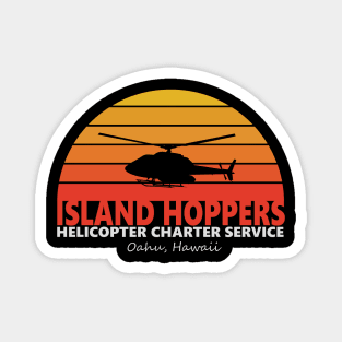 Island Hoppers Helicopter Charter Service 1980 Magnet