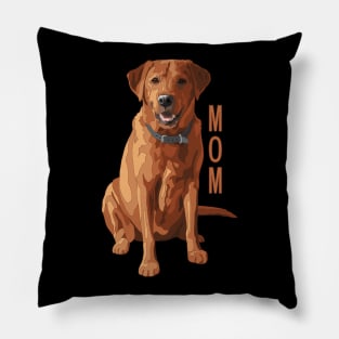 Lab Mom Red Labrador Retriever Dog Lover Pillow