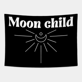 Simple and beautiful Moon Child Tapestry