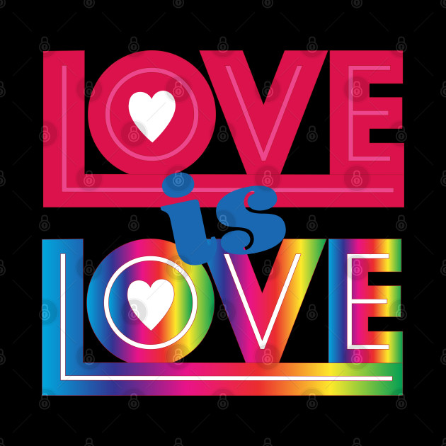 Love is Love Rainbow - Gay Rights - Phone Case