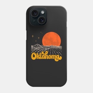 Vintage State of Oklahoma Mid Century Distressed Aesthetic Phone Case