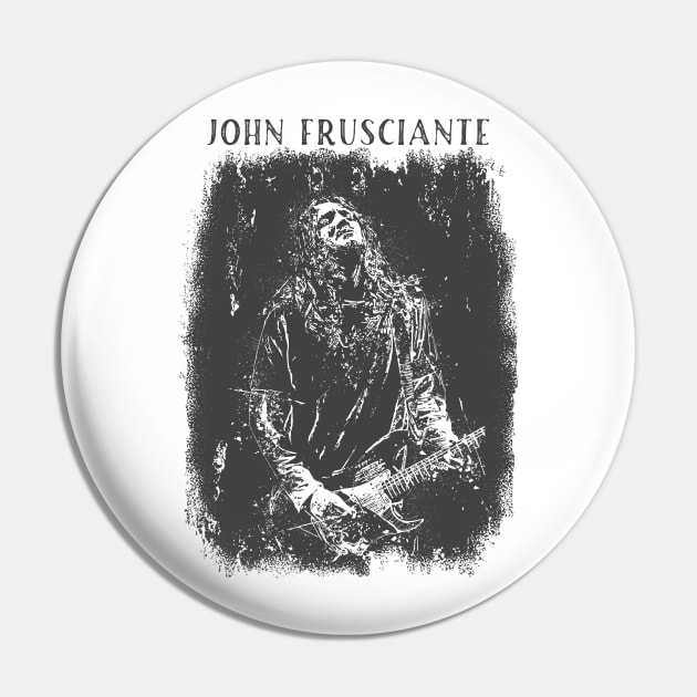 Vintage Distressed John Frusciante Pin by Yopi