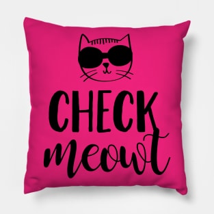 Check Meowt Pillow