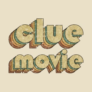 Clue Movie // Vintage Rainbow Typography Style // 70s T-Shirt