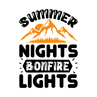 Summer Nights Bonfire Lights T-Shirt