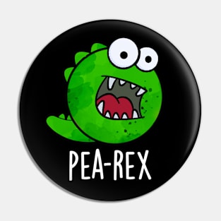 Pea Rex Funny Dinosaur Veggie TRex Pun Pin