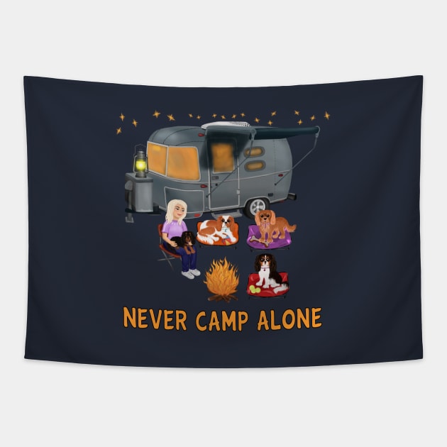 Cavalier King Charles Spaniels Camping and RV Camping Tapestry by Cavalier Gifts