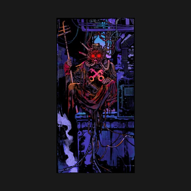 The Heirophant (Cyberpunk Tarot) by Joshessel