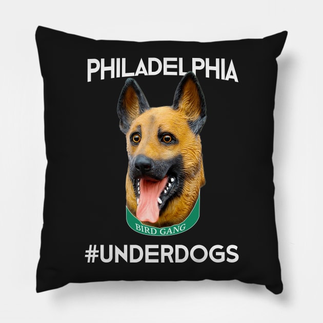 Philadelphia 2018 Underdogs Mask Shirt for Philly Fans Pillow by JJDezigns