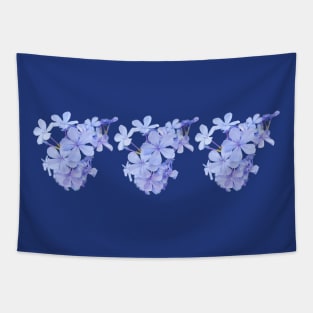 Three Bunches of Little Blue Flowers Photo Tapestry