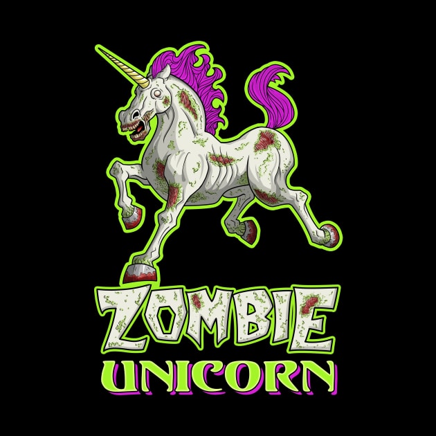 Zombie Unicorn by ArtistXero