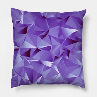 Purple Polygonal Pattern Pillow