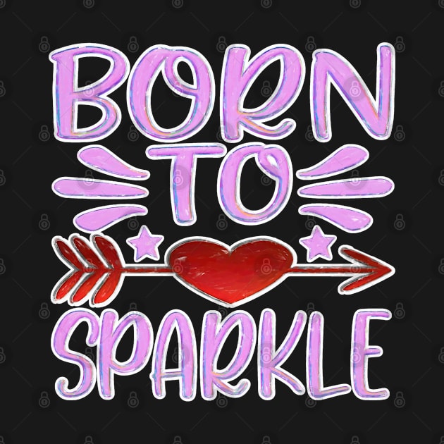 Born to sparkle funny by UMF - Fwo Faces Frog