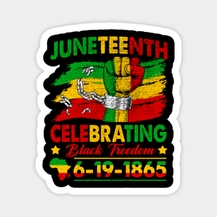 Juneteenth Celebrating Black Freedom 1865 African American Magnet