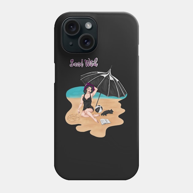 Sand Witch - Witches and Beaches Phone Case by TheGhoulishGarb