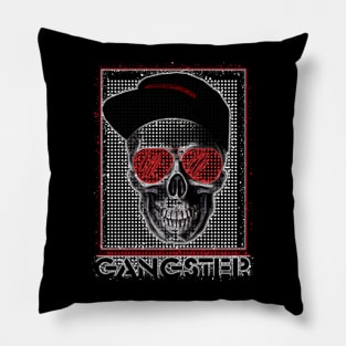 Gangster Skull PopArt Pillow