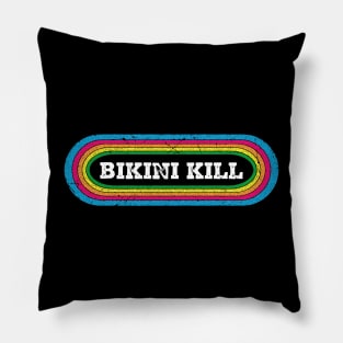 bikini kill rainbow Pillow