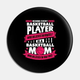 Basketball Player Mom Mother Gift Pin