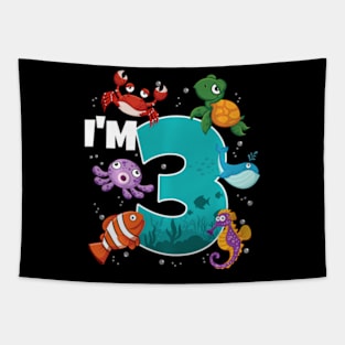 I'M 3 Ocean See Underwater 3 Under The Sea Tapestry