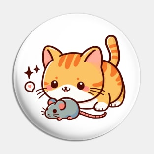 Cat And Mouse Pin