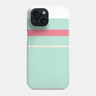 A well-made adaptation of Pale Chestnut, Powder Blue, Very Light Pink and Carnation stripes. Phone Case