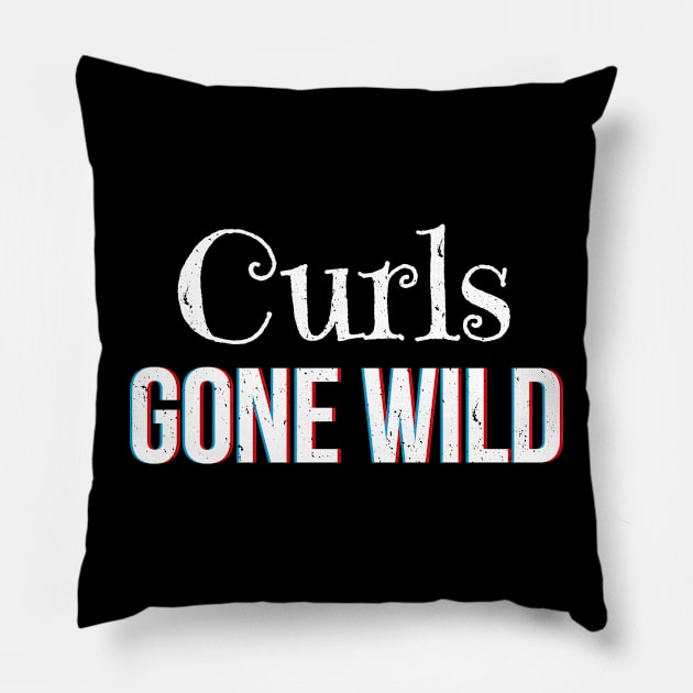 Curls Gone Wild - Gift afro african pride Pillow by giftideas