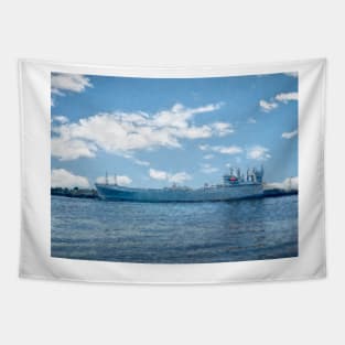 Cape Knox RoRo Ship on the Mississippi River Tapestry