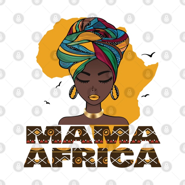 Mama Africa Map & Face Funny Top by Meryarts