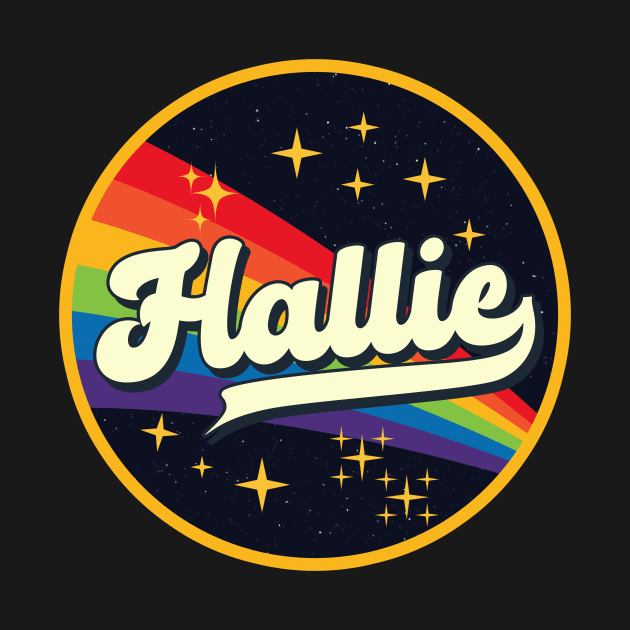 Hallie // Rainbow In Space Vintage Style by LMW Art