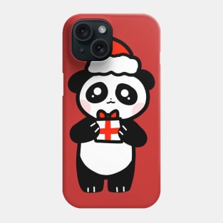 Cute Santa Hat Gift Panda Phone Case