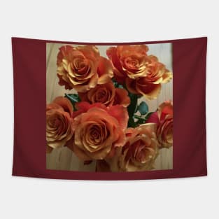 Roses Orange colour Tapestry