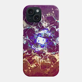 Abstract colorful dark flower 1 Phone Case