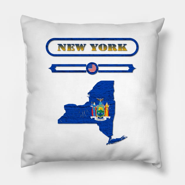 NEW YORK STATE, UNITED STATES, USA. SAMER BRASIL Pillow by Samer Brasil