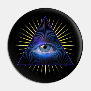 All Seeing Eye Of Providence Psychic Illuminati Shirt Pin