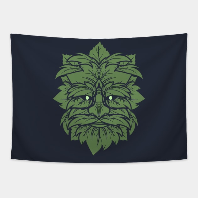 TRADITIONAL CELTIC WICCA PAGAN GREENMAN T-SHIRT AND MERCHANDISE Tapestry by ShirtFace