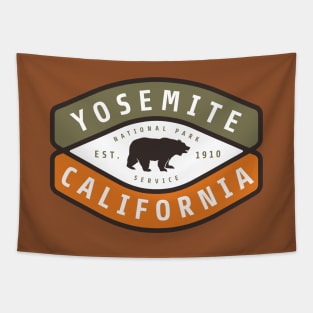 Yosemite National Park Logo Tapestry