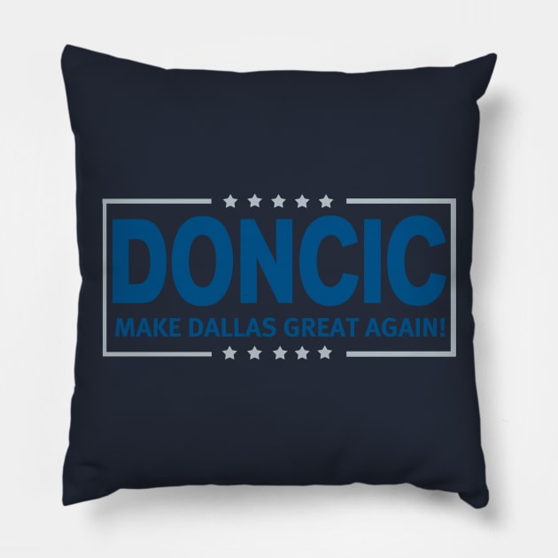 Doncic - MDGA!!! Pillow by OffesniveLine